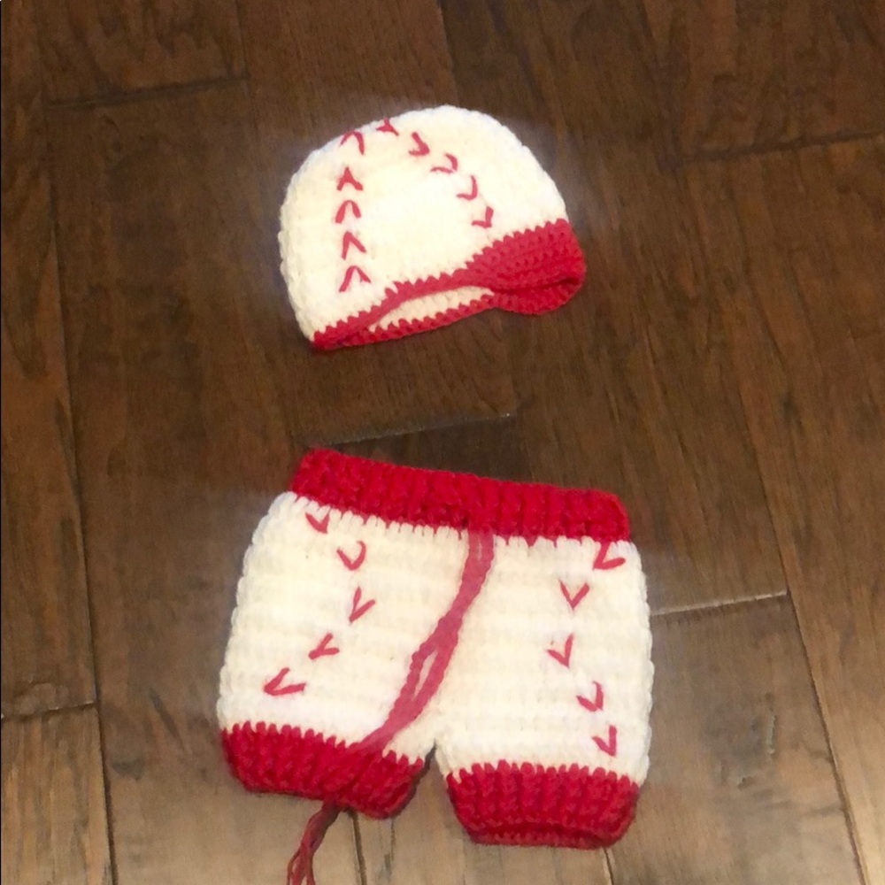 Crochet newborn outfit